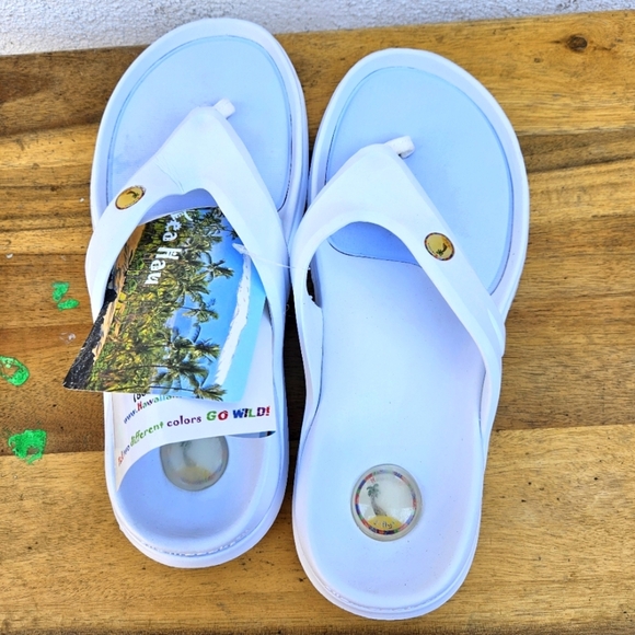 Hawaiian Jellys Ultra Comfort Kea Haú Unisex Sandals Men's Size 8 - Picture 11 of 15